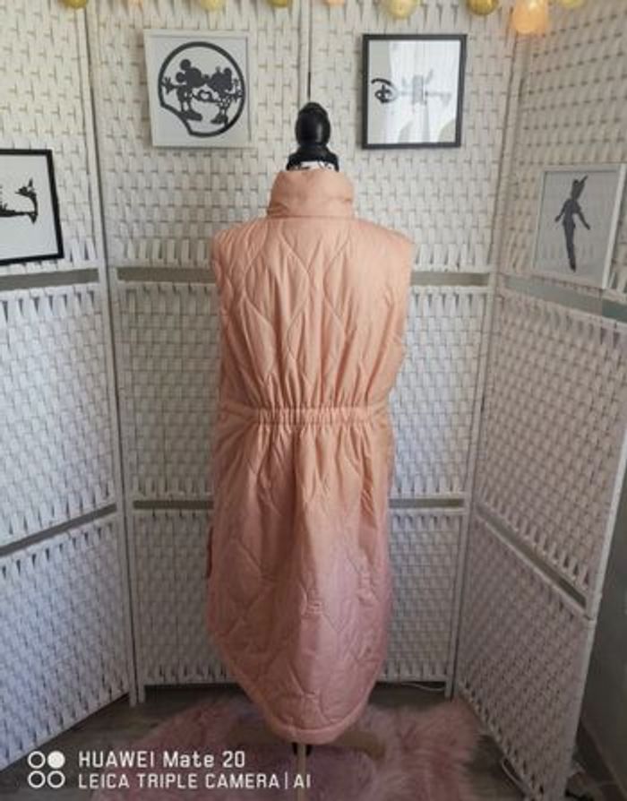 💕Jolie Doudoune longue sans manches Rose  Rinascimento - femme Taille M/ 38 💕 - photo numéro 2