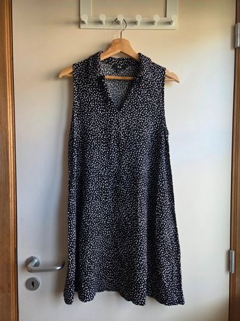 Robe sans manches C&A  noire à pois - Taille M