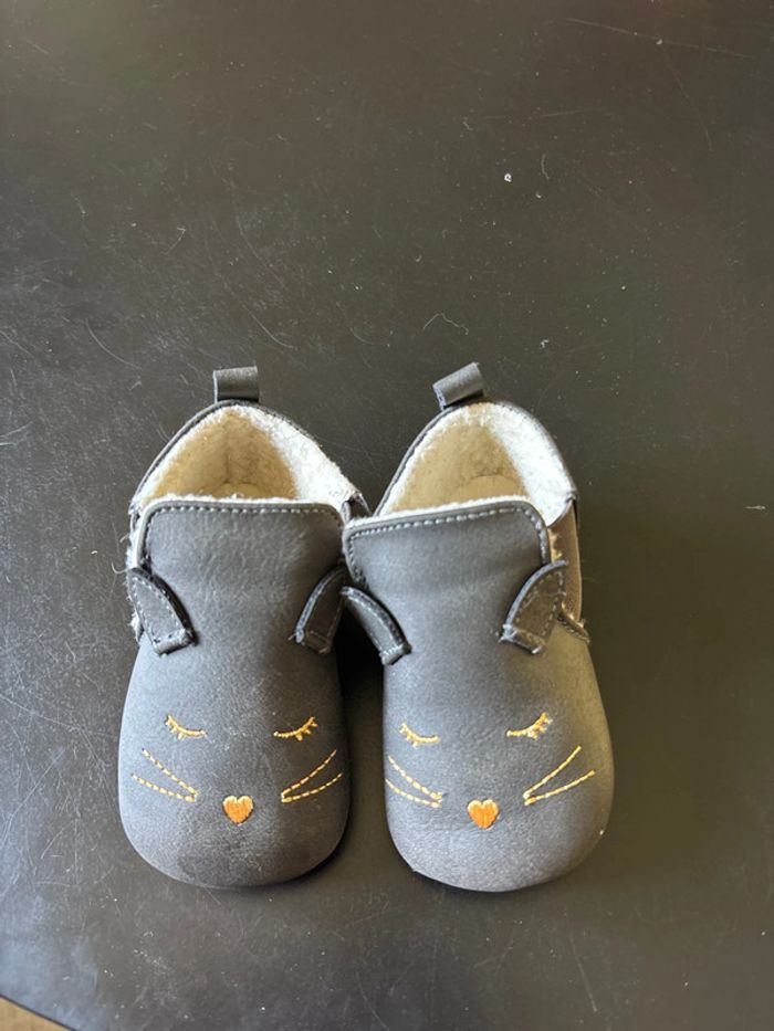 Chaussons bébé fille marron 9/12 mois
