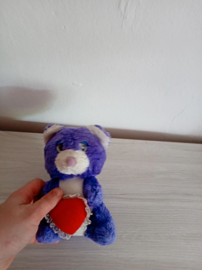 Jolie peluche ourson violet - photo numéro 7