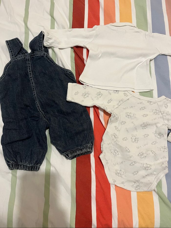 Lot garçon 1mois Kiabi tao tex kimbaloo canari - photo numéro 9