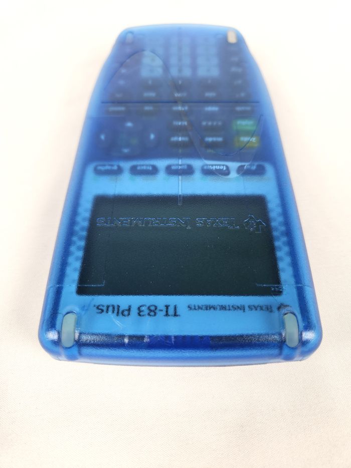 Calculatrice Texas Instruments TI-83 Plus Bleue - Très Bon État - photo numéro 8
