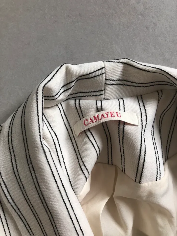 Blazer long à rayures - photo numéro 2