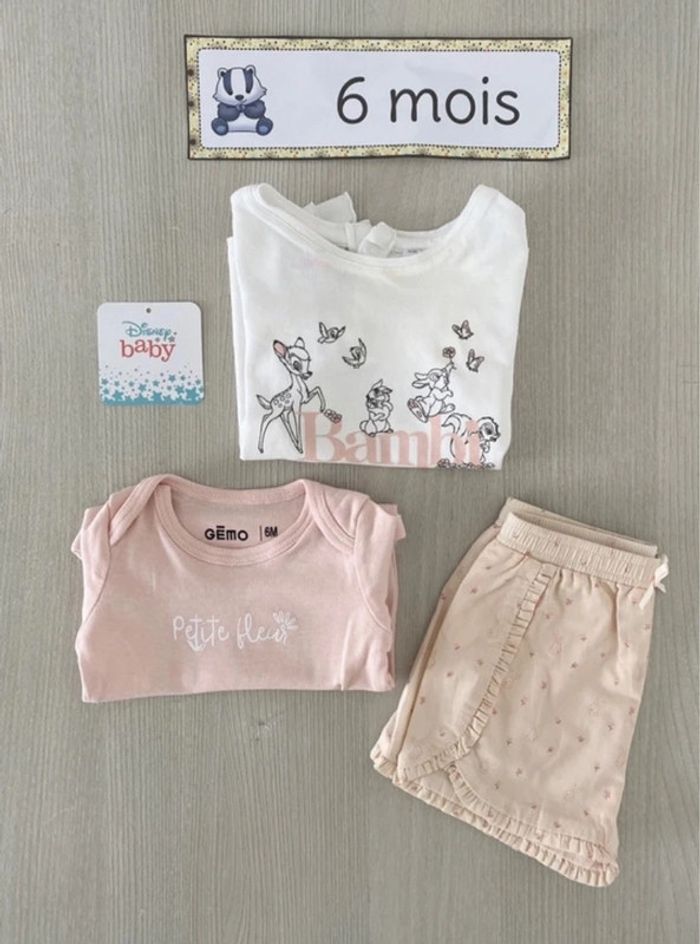 Ensemble d’été assorti BAMBI fille 6 mois - photo numéro 5