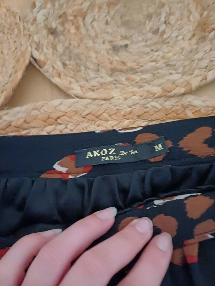 Jupe noire à imprimé Léopard Akoz de toi taille M 38 - photo numéro 10