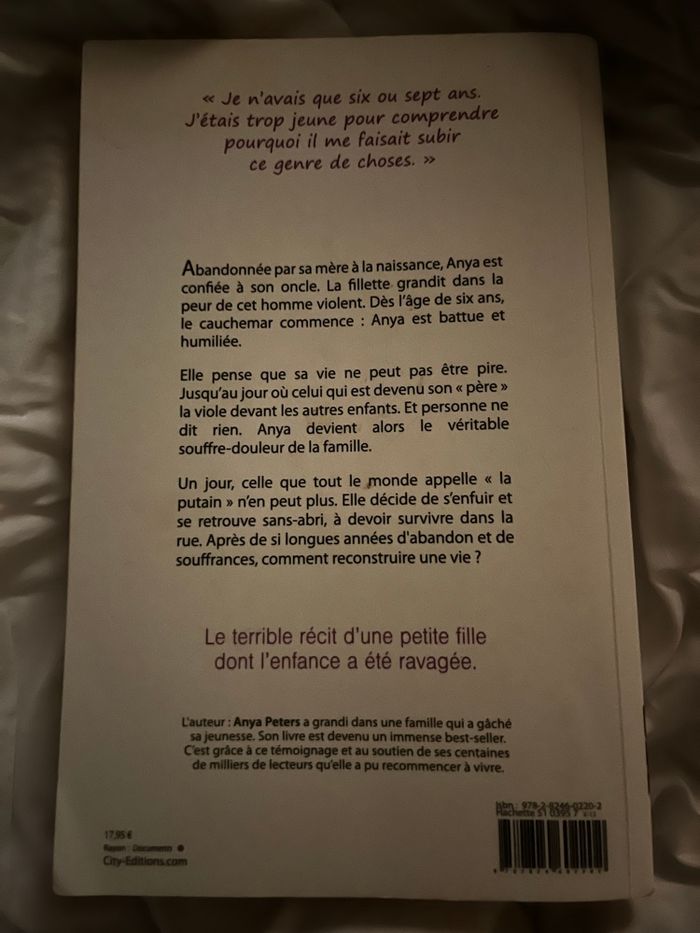 « Pourquoi m’ont ils fait ça ? »  Anya Petters - photo numéro 2