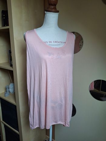 Débardeur grande taille rose neuf
