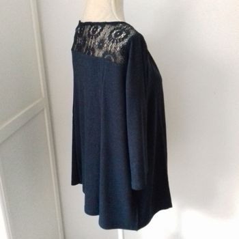 Pull dentelle marine - Tex WomanPlus - Taille XL 