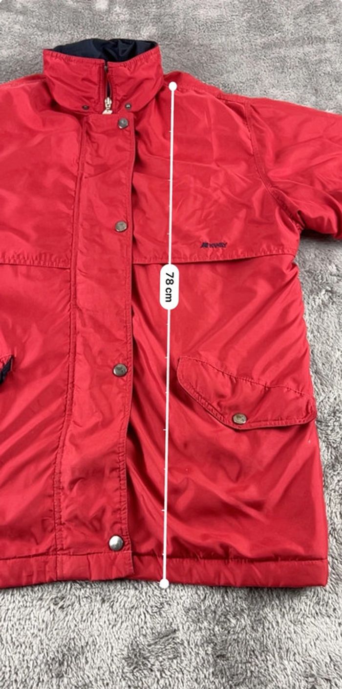 K-Way Rouge Taille M – Manteau Imperméable + Bob Réversible Offert - photo numéro 3
