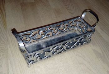 Jardinière ou vide-poches en galvanisé