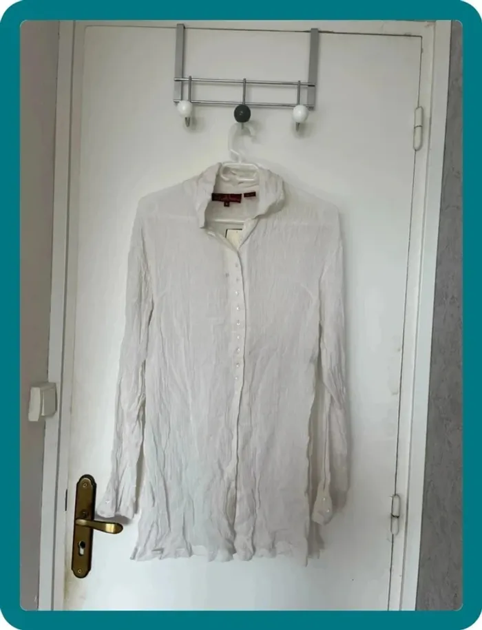 Chemise longue crème
