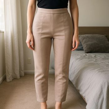 Legging daim beige shein