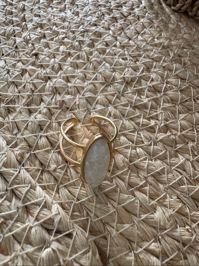 Bague dorée acier inoxydable - photo numéro 3