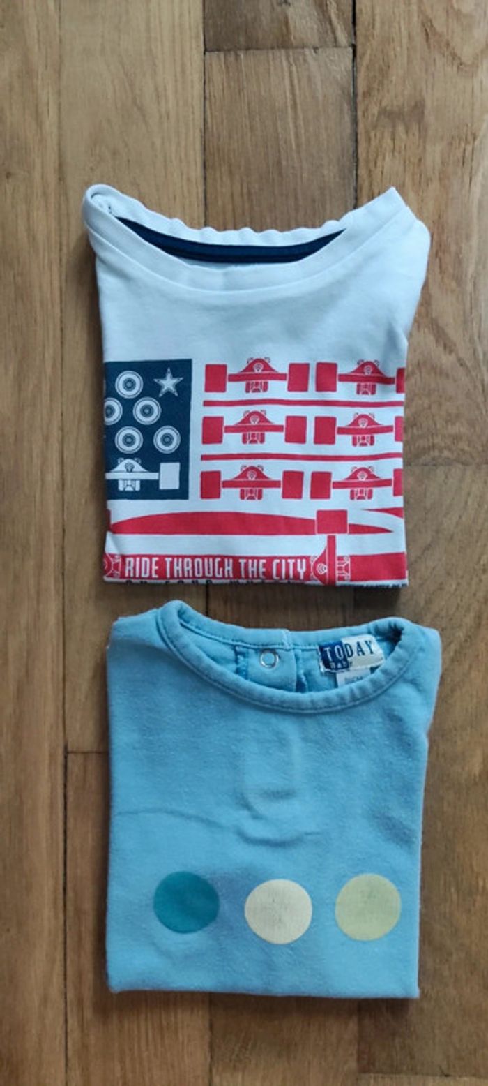 Lot 2 t-shirts 2ans