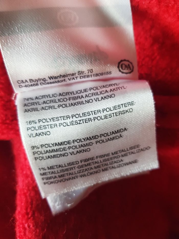 Magnifique pull de Noël rouge taille 36 - photo numéro 8