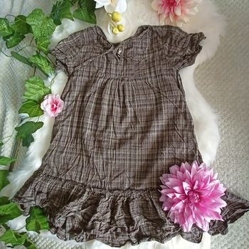 Robe blouse a carreaux 6 ans