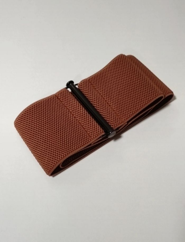 Ceinture élastiquée marron