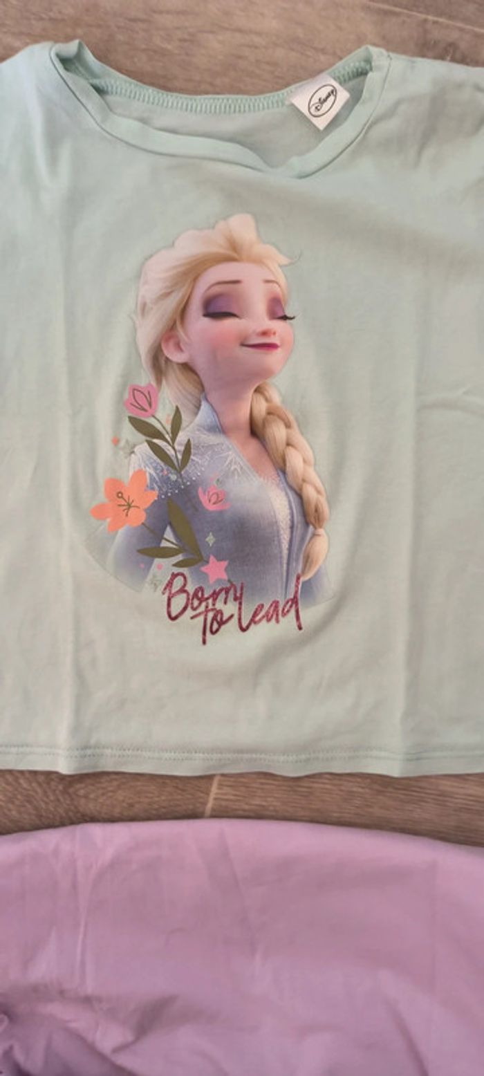 3 T-shirts reine des neiges parfait état - photo numéro 7