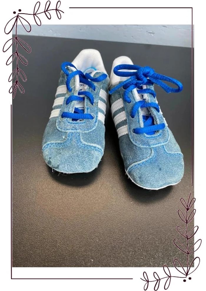Petite baskets Gazelle Adidas bleu 19 bébé - photo numéro 5