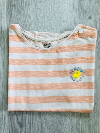 Tee shirt fille rayé enfant 10 ans kiabi citron