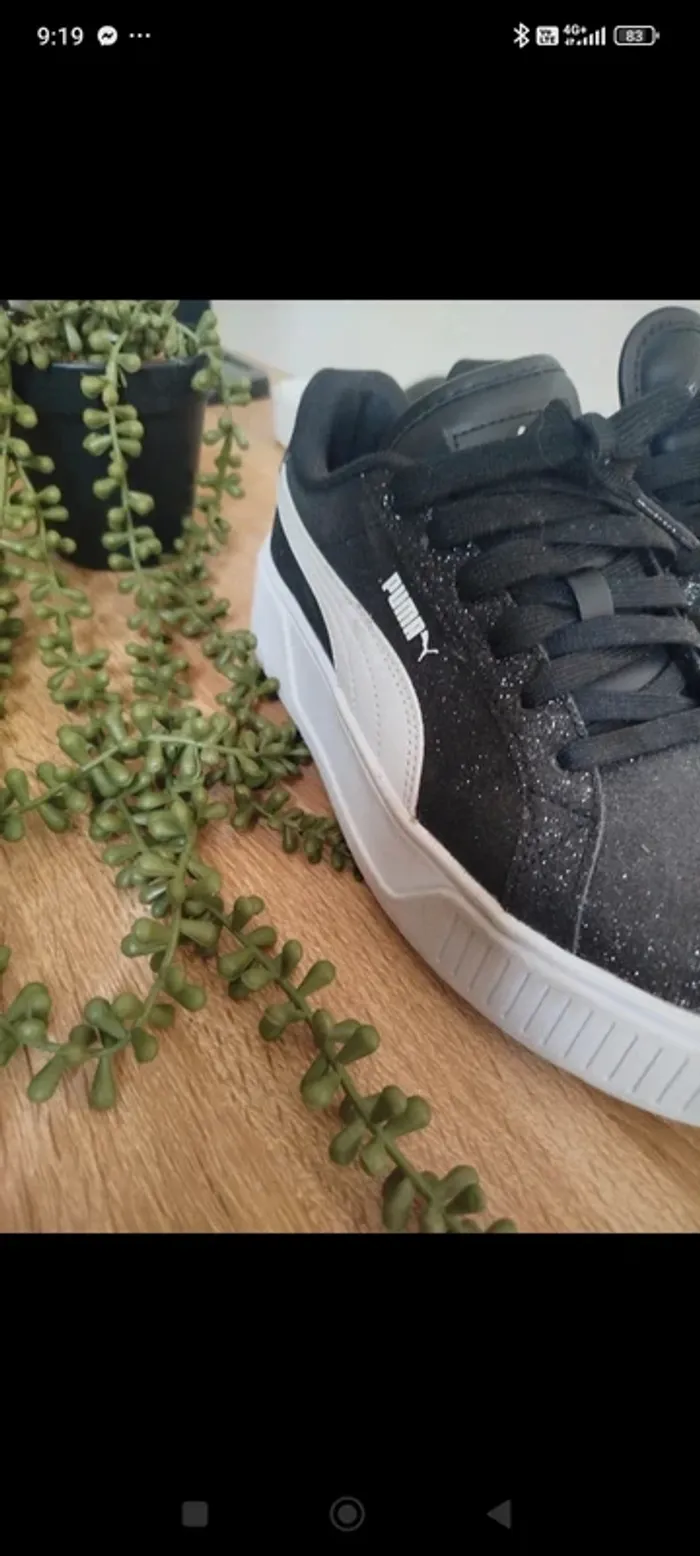 Basket noires plateforme Puma femme - photo numéro 3
