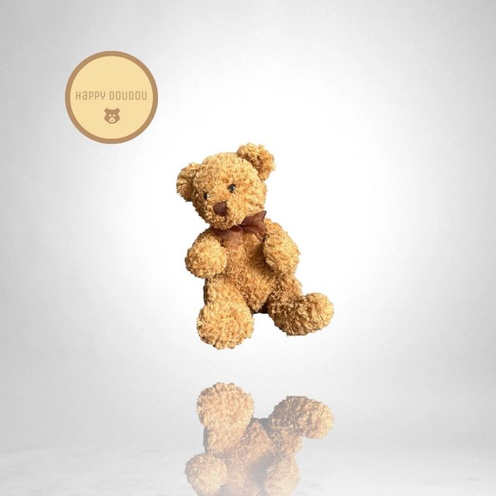 Peluche ours bouclé marron Jardin d’Ulysse A1050