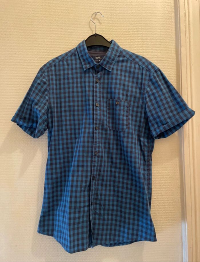 Chemise à carreaux manches courtes taille M