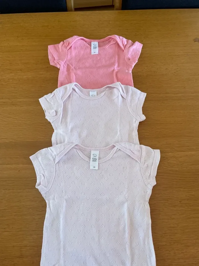 3 body manches courtes 18 mois baby club
