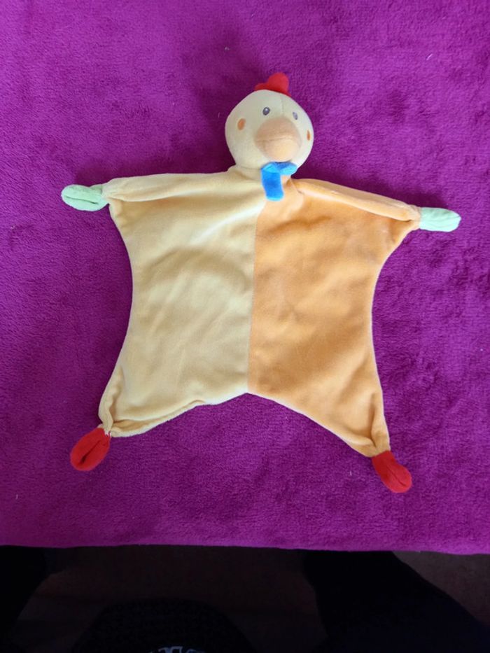 Doudou Poule avec nœuds Paradise Toys