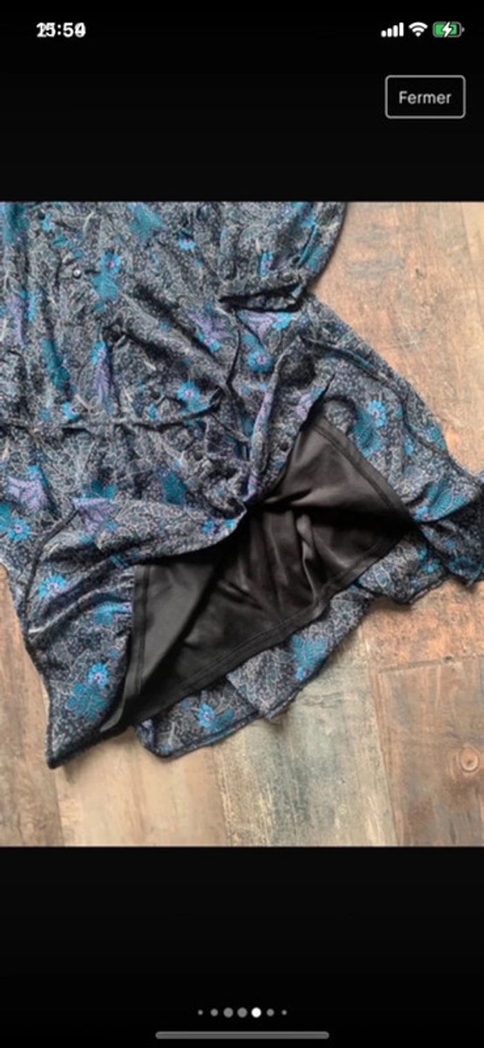 Robe chemise bleutée - photo numéro 5