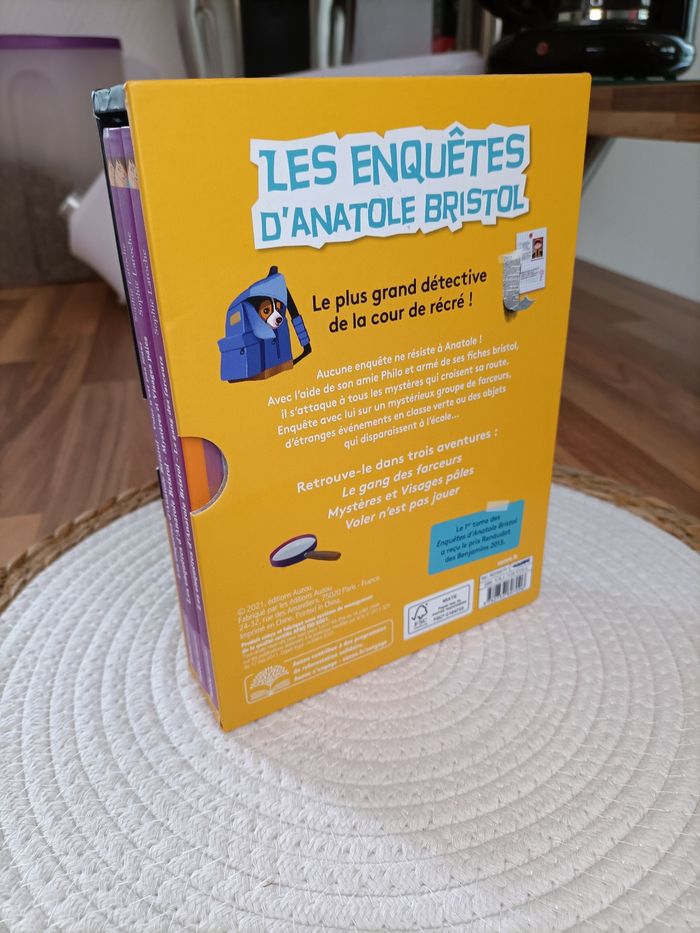 Lot coffret 3 livres Les Enquêtes d'Anatole bristol - Le plus grand détective de la cour de récré - photo numéro 5