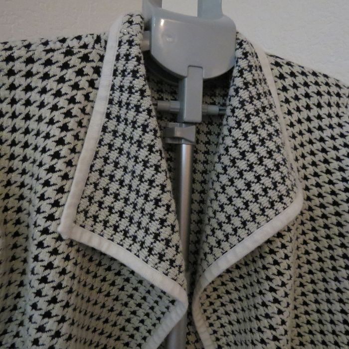 ✨ Veste cardigan houndstooth (pied-de-poule) chic & intemporel – effet brillant ✨ - photo numéro 2