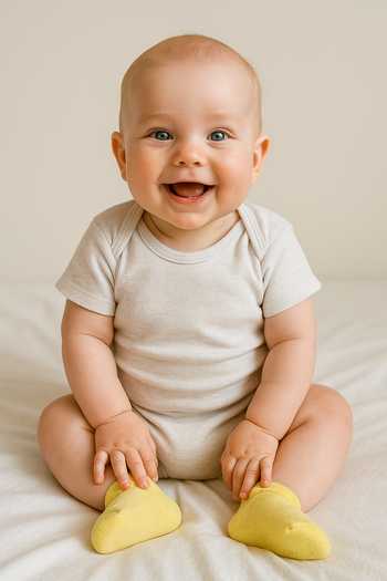 Chaussettes jaunes bébé 2 ans taille 23/24