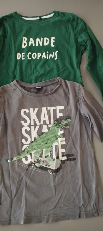 Lot 2 t-shirt manches longues 