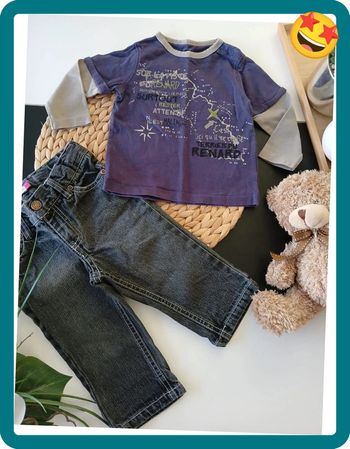 Ensemble bébé garçon Taille 12 Mois🌿🦊