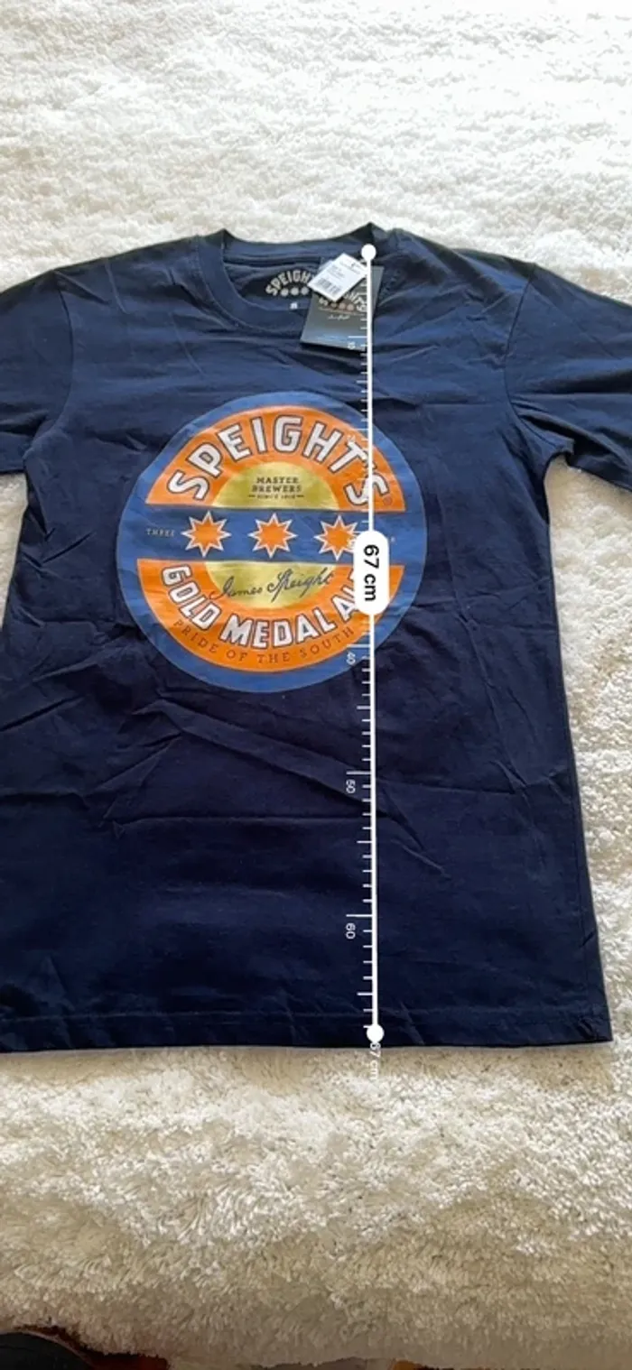 T-shirt Speight’s Gold Medal Ale – Bleu marine – Taille S – Neuf étiquette - photo numéro 7