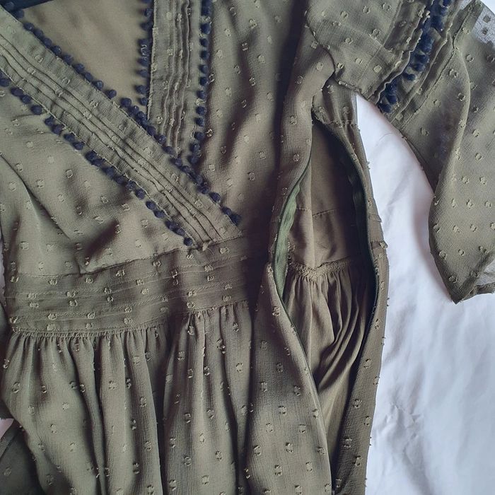Tunique voile Kaki Zara - photo numéro 4