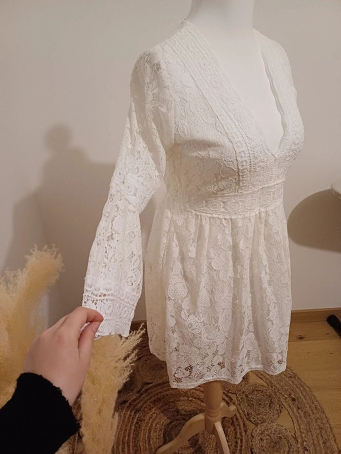 Robe blanche bohème en dentelle neuve Z Studio taille S/M 36/38 - photo numéro 8