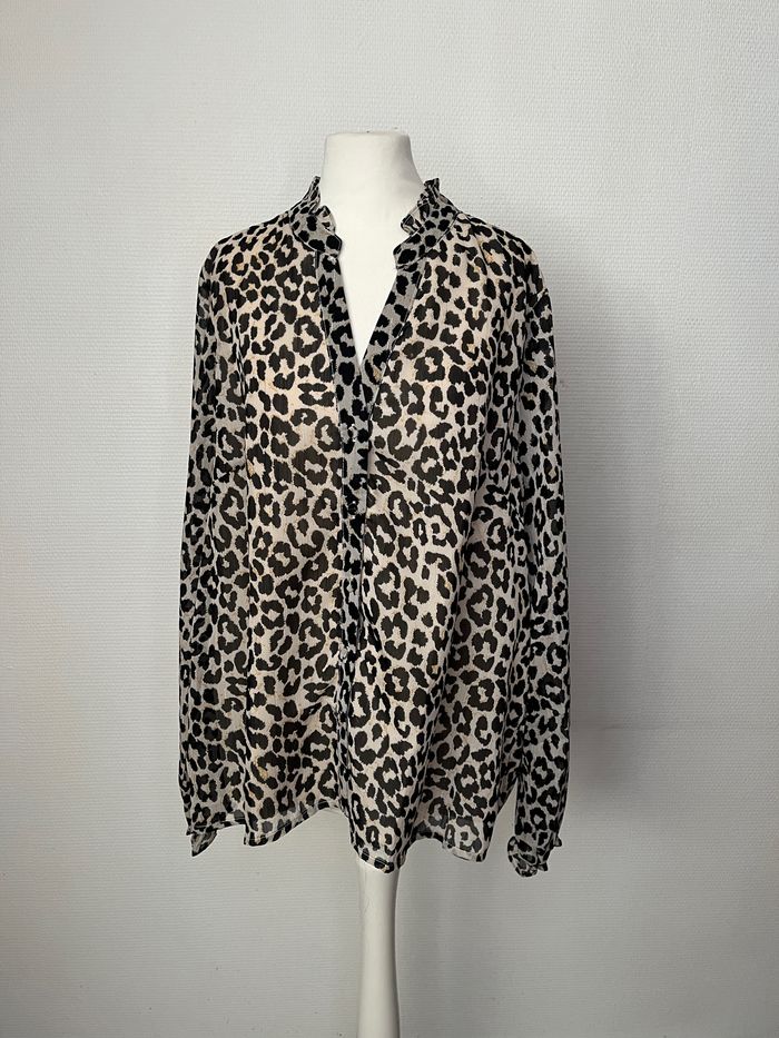 Chemisier, blouse léopard taille 46