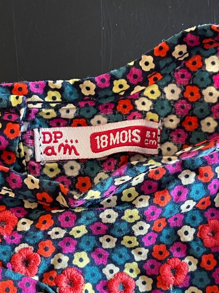 Blouse DPAM 18 mois fleurie - photo numéro 3