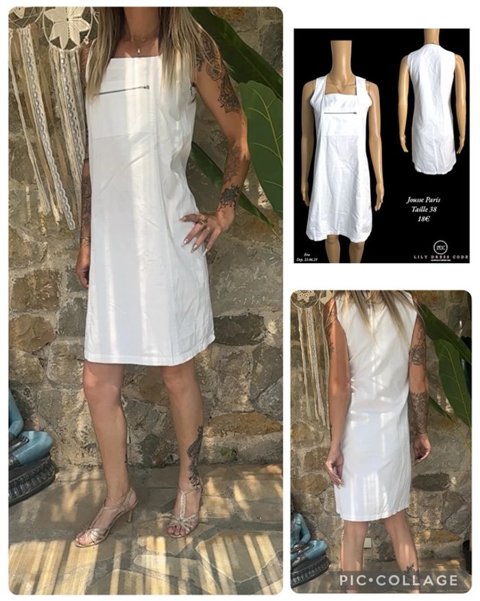 🤍 Robe blanche Jousse Paris – Taille 38 NEw 🤍