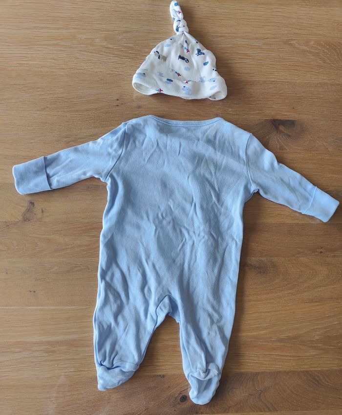 Pyjama 1 mois avec bonnet - photo numéro 2