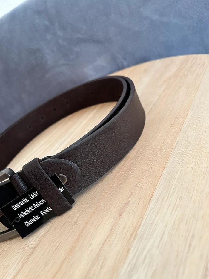 Ceinture véritable cuir 105 cm neuve avec etiquette - photo numéro 2