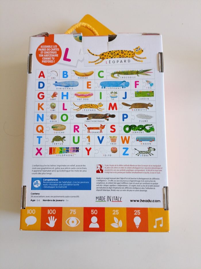 Alphabet tactile Montessori headu complet - photo numéro 2