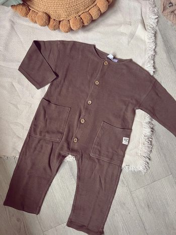 Combinaison Zara marron texturé 98 cm mixte unisexe