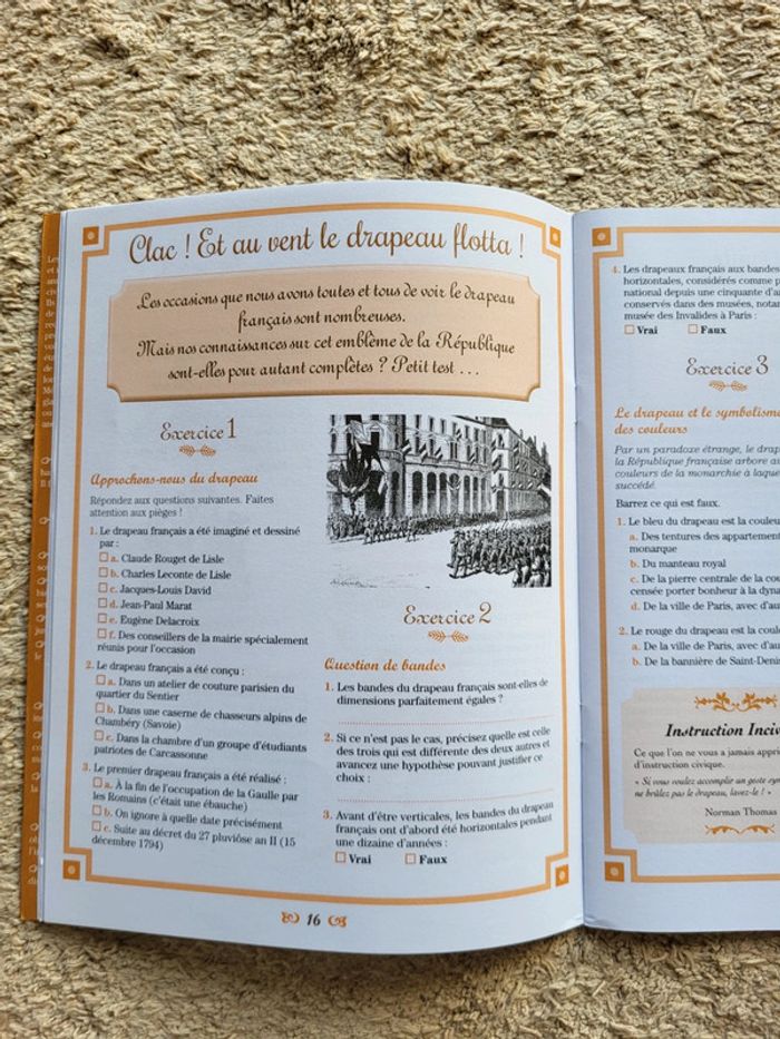 Petit cahier d'instruction civique livre d'exercices neuf pour adultes - photo numéro 6