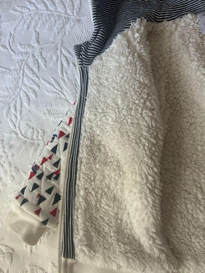 Veste matelassée Petit Bateau – Doublée Sherpa – 36 mois / 95 cm - photo numéro 5