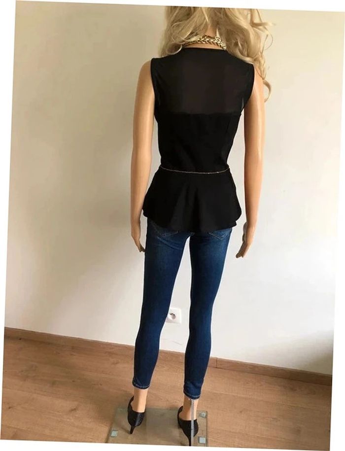 Haut noir et doré neuf sans manches Morgan taille S (valeur 35€) - photo numéro 9