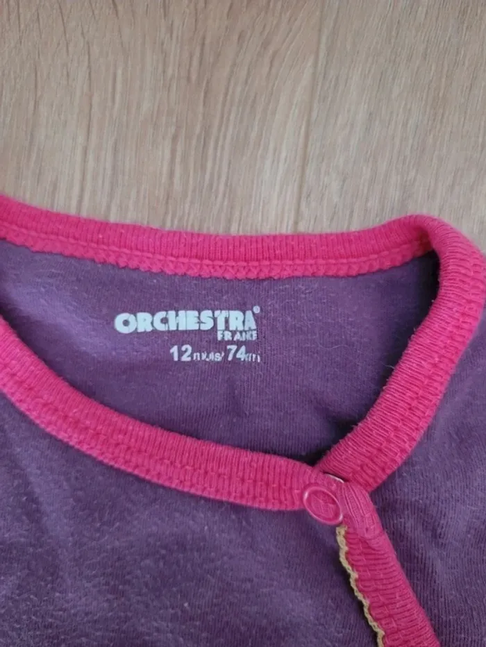 Pyjama fille Orchestra 12 mois - photo numéro 2