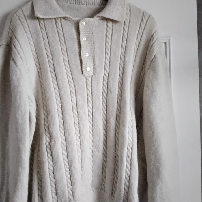 Pull  col tricoté main homme 3 XXXL - photo numéro 2